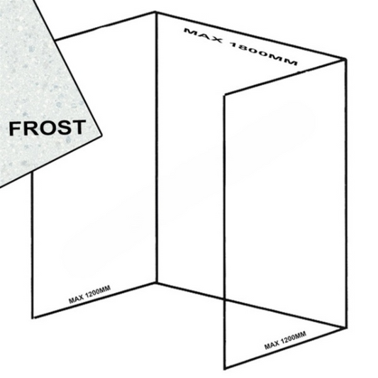 Bushboard Nuance Recess Pack E2 (for Shower Enclosures up to 1800mm) Frost - Brand New Bathrooms