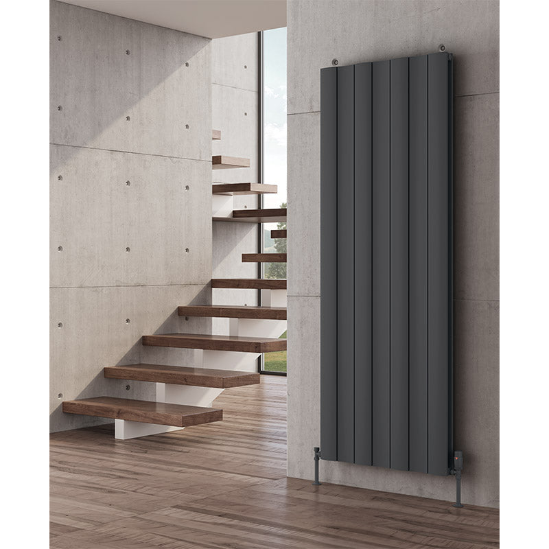 Reina Gio Vertical Aluminium Radiator (3 sizes, 2 types, 2 colours) - Brand New Bathrooms