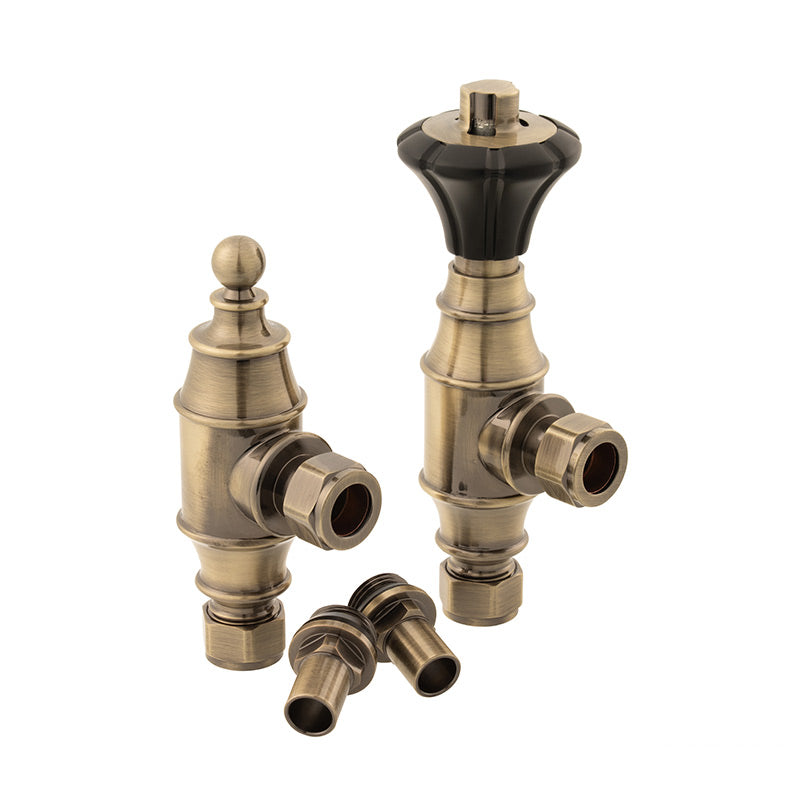 Arroll Solid Brass Designer Radiator Valve UK-29 (1 size, 5 colours) - Brand New Bathrooms