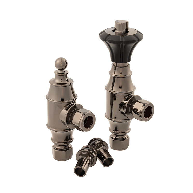 Arroll Solid Brass Designer Radiator Valve UK-29 (1 size, 5 colours) - Brand New Bathrooms