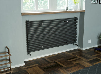 Eucotherm Gaja Horizontal Tube Radiator (2 colours, 3 sizes, 2 styles) - Brand New Bathrooms