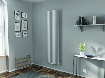 Eucotherm Gaja Vertical Tube Radiator (2 colours, 4 sizes, 2 styles) - Brand New Bathrooms