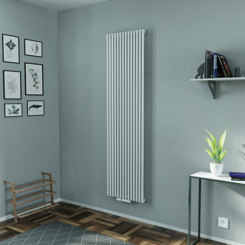 Eucotherm Gaja Vertical Tube Radiator (4 sizes, 2 colours, 2 styles)