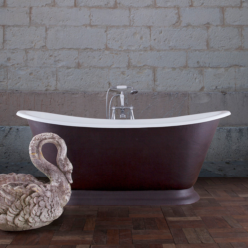 Hurlingham Galleon Double Ended Cast Iron Roll Top Bathtub (1 size, any colour) - Brand New Bathrooms