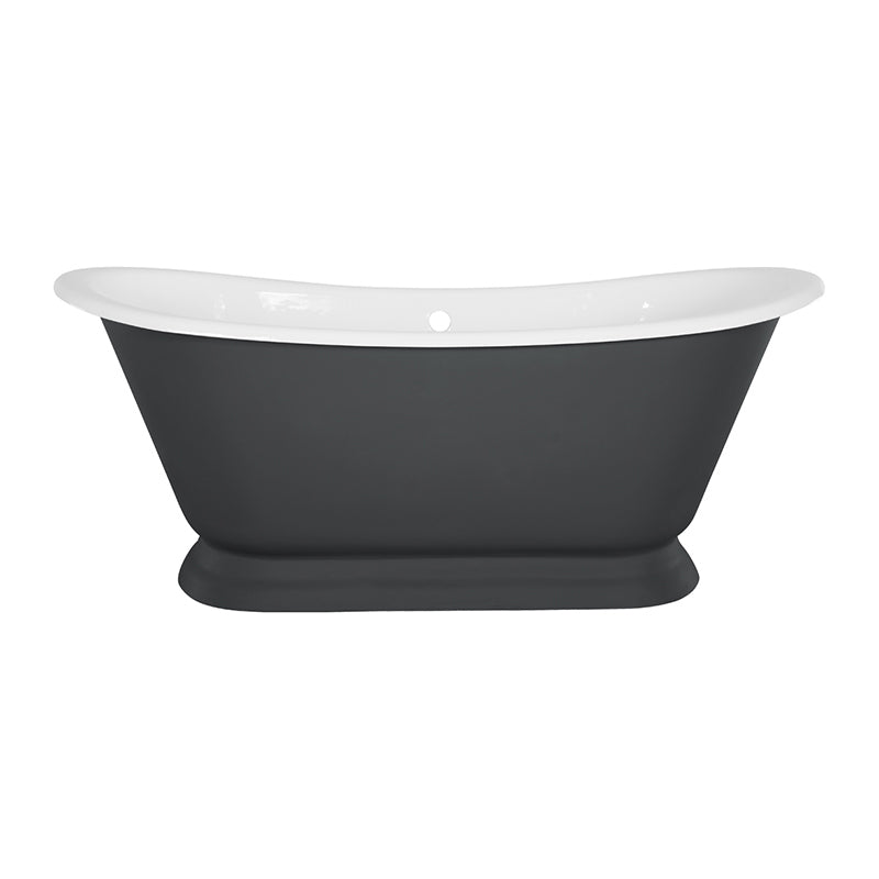Hurlingham Galleon Double Ended Cast Iron Roll Top Bathtub (1 size, any colour) - Brand New Bathrooms