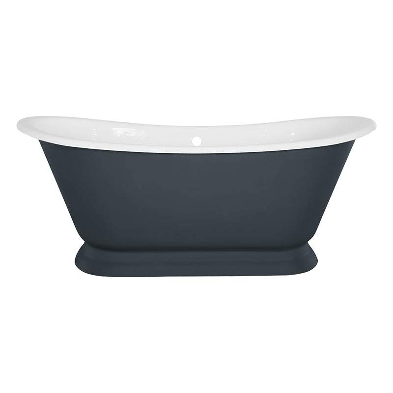 Hurlingham Galleon Double Ended Cast Iron Roll Top Bathtub (1 size, any colour) - Brand New Bathrooms