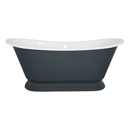Hurlingham Galleon Double Ended Cast Iron Roll Top Bathtub (1 size, any colour) - Brand New Bathrooms