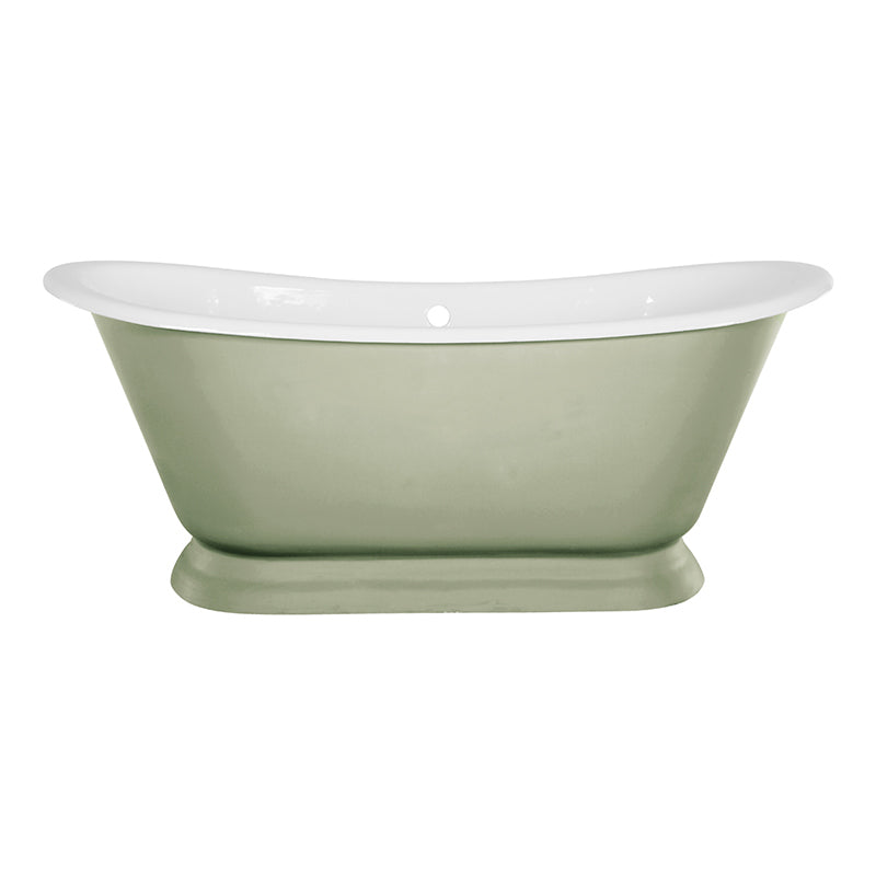 Hurlingham Galleon Double Ended Cast Iron Roll Top Bathtub (1 size, any colour) - Brand New Bathrooms