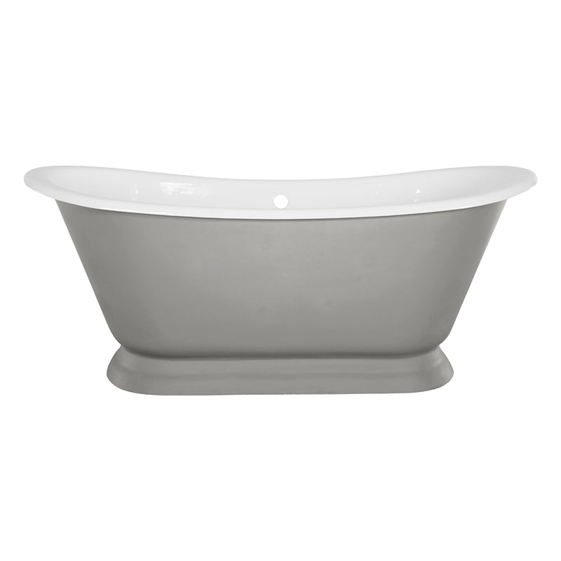 Hurlingham Galleon Double Ended Cast Iron Roll Top Bathtub (1 size, any colour) - Brand New Bathrooms