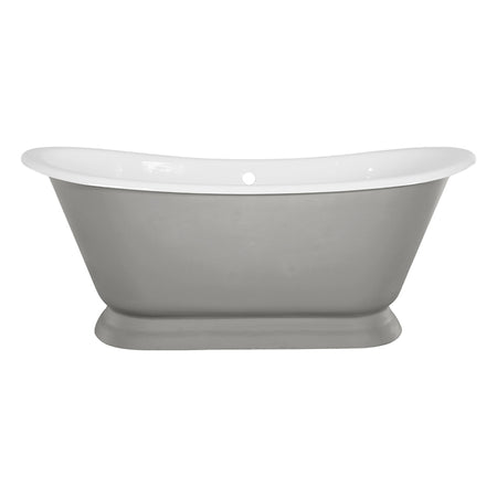 Hurlingham Galleon Double Ended Cast Iron Roll Top Bathtub (1 size, any colour) - Brand New Bathrooms