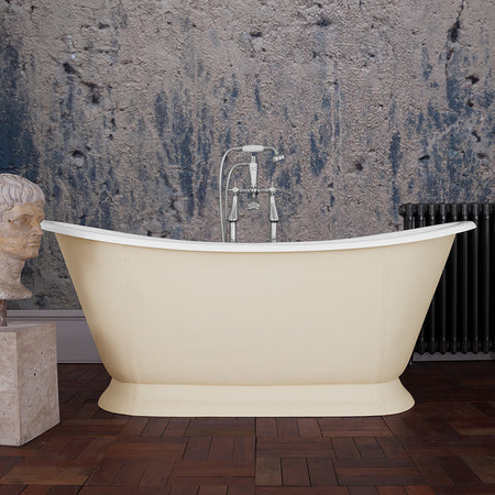 Hurlingham Galleon Double Ended Cast Iron Roll Top Bathtub (1 size, any colour) - Brand New Bathrooms