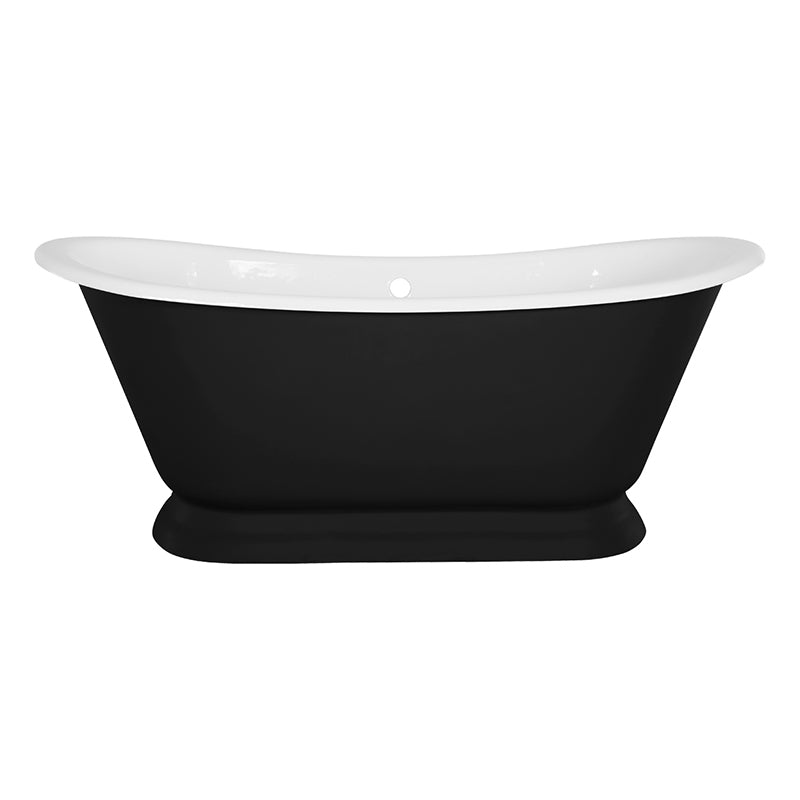 Hurlingham Galleon Double Ended Cast Iron Roll Top Bathtub (1 size, any colour) - Brand New Bathrooms