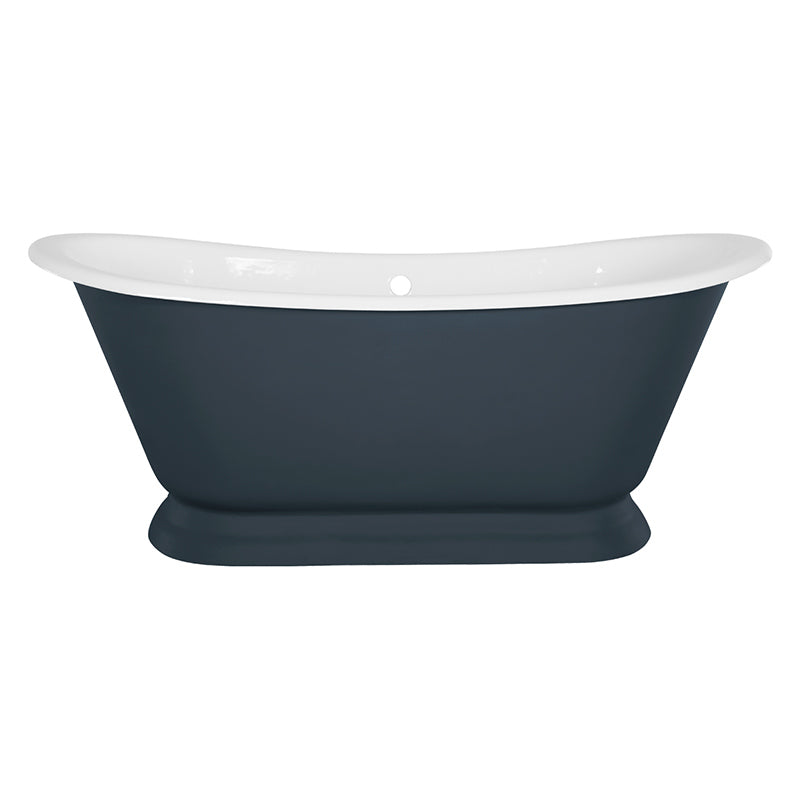 Hurlingham Galleon Double Ended Cast Iron Roll Top Bathtub (1 size, any colour) - Brand New Bathrooms