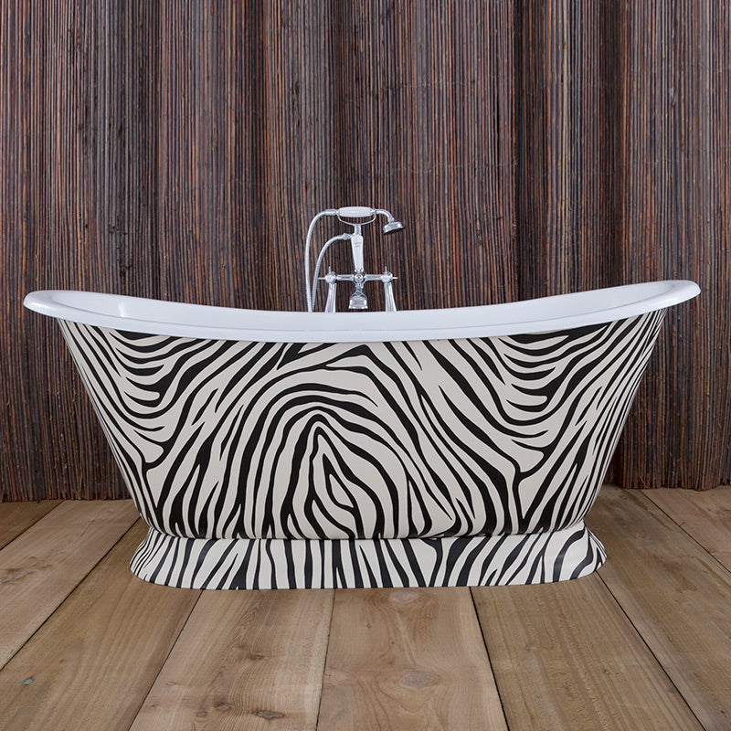 Hurlingham Galleon Double Ended Cast Iron Roll Top Bathtub (1 size, any colour) - Brand New Bathrooms