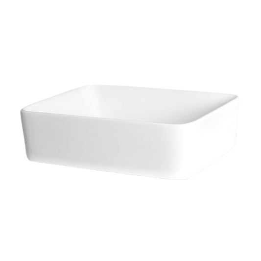 Loutro Lavabo Gio Rectangle Ceramic Basin (1 size, 2 colours) - Brand New Bathrooms