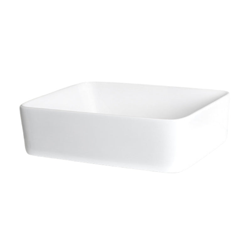 Loutro Lavabo Gio Rectangle Ceramic Basin (1 size, 2 colours) - Brand New Bathrooms