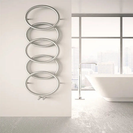 Carisa Halo Stainless Steel Towel Radiator - Brand New Bathrooms