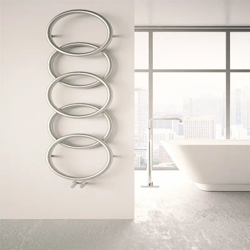 Carisa Halo Stainless Steel Towel Radiator - Brand New Bathrooms