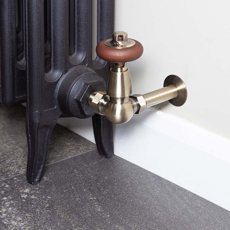Carron Kingsgrove Inlet Corner Thermostatic Radiator Valve (1 size, 6 colours) - Brand New Bathrooms