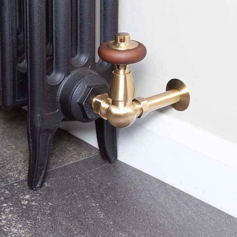 Carron Kingsgrove Inlet Corner Thermostatic Radiator Valve (1 size, 6 colours) - Brand New Bathrooms