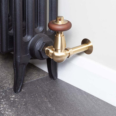 Carron Kingsgrove Inlet Corner Thermostatic Radiator Valve (1 size, 6 colours) - Brand New Bathrooms