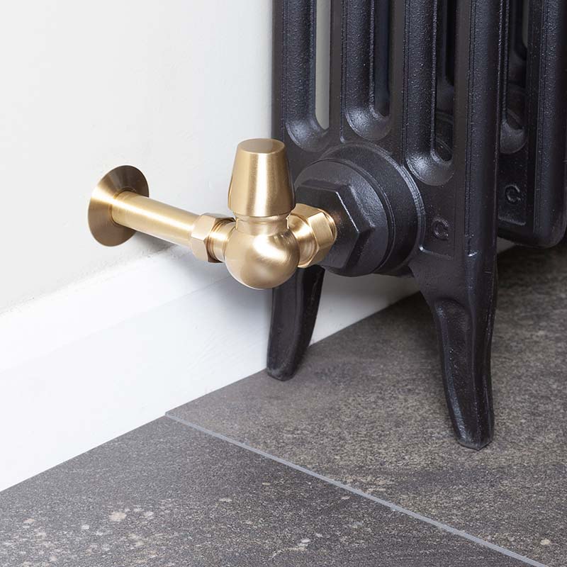 Carron Kingsgrove Inlet Corner Thermostatic Radiator Valve (1 size, 6 colours) - Brand New Bathrooms