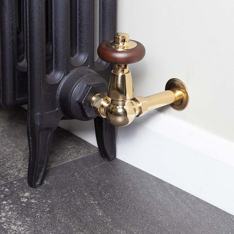 Carron Kingsgrove Inlet Corner Thermostatic Radiator Valve (1 size, 6 colours) - Brand New Bathrooms