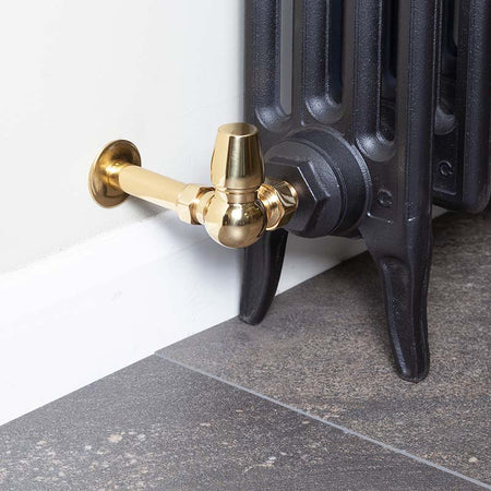 Carron Kingsgrove Inlet Corner Thermostatic Radiator Valve (1 size, 6 colours) - Brand New Bathrooms
