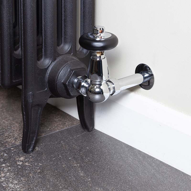 Carron Kingsgrove Inlet Corner Thermostatic Radiator Valve (1 size, 6 colours) - Brand New Bathrooms