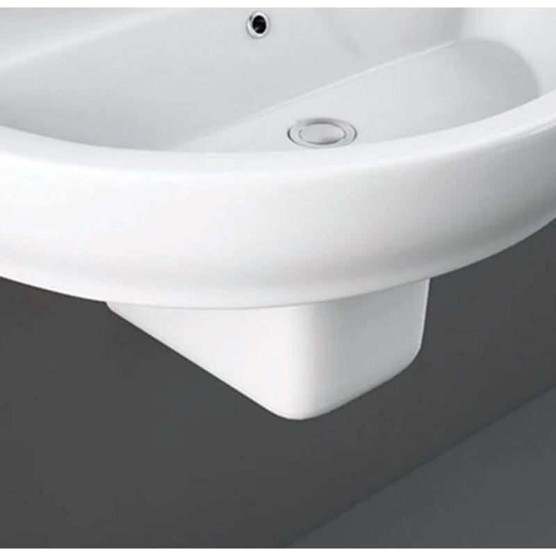 RAK Ceramics Moon Pedestal for Basin (1 size, 2 styles, White) - Brand New Bathrooms