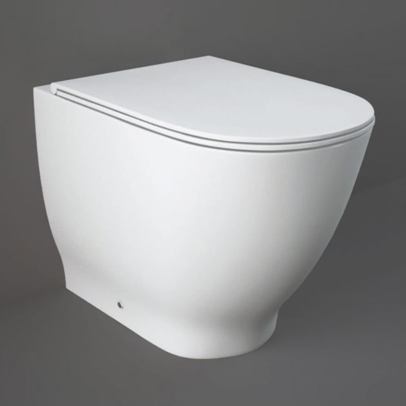 RAK Ceramics Moon Rimless Back to Wall WC Pan (1 size, White) - Brand New Bathrooms