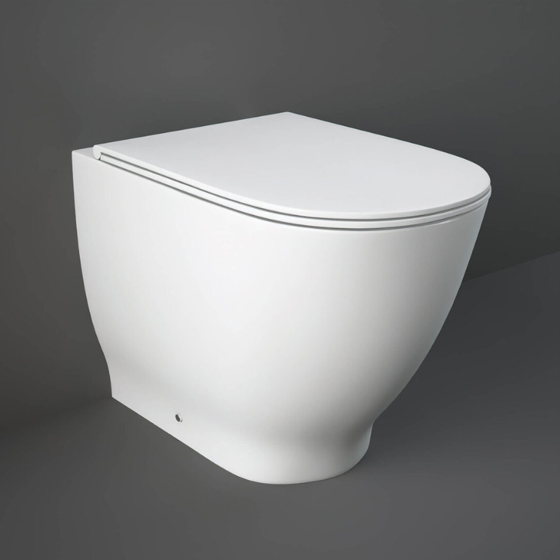 RAK Ceramics Moon Back to Wall WC Pan (1 size, White) - Brand New Bathrooms