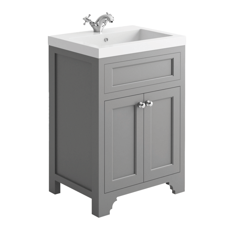 Scudo Ripley 600mm Floor Cabinet (1 size, 3 colours) - Brand New Bathrooms