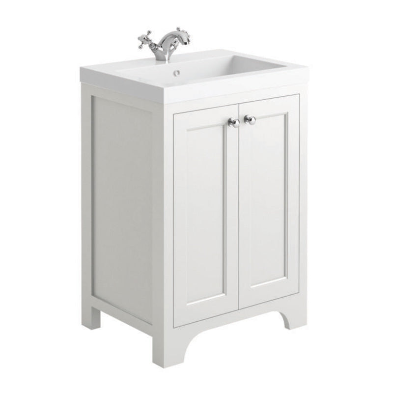 Scudo Harrogate Countertop Stone Resin Basin (2 sizes, White) BASIN ONLY