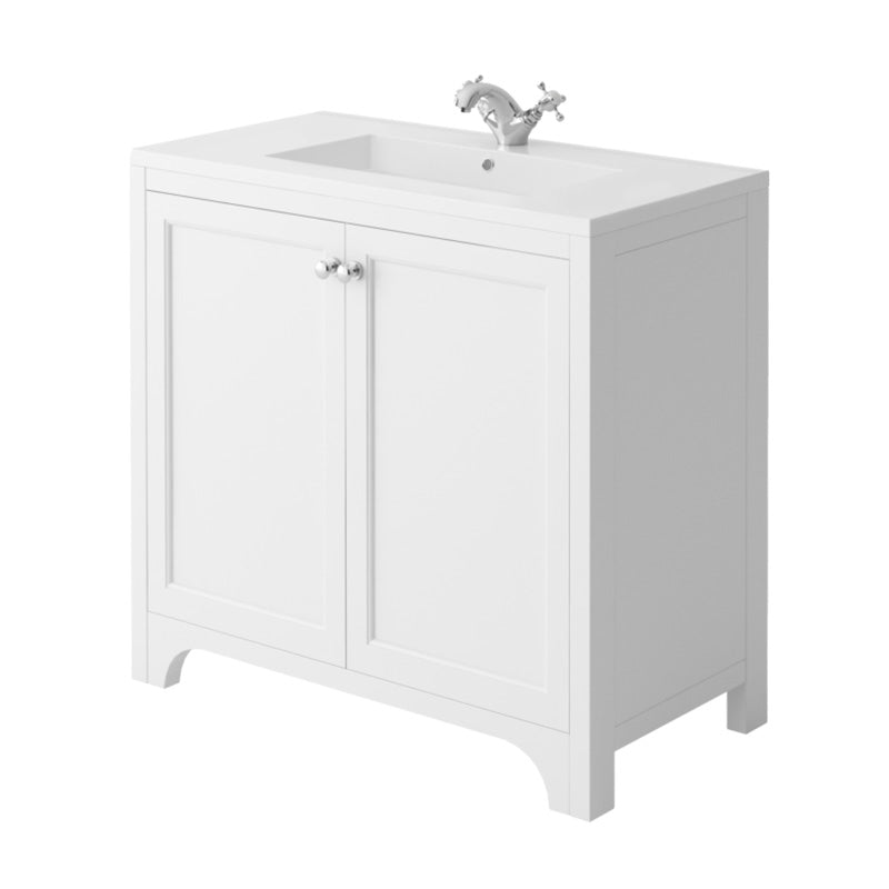 Scudo Brunswick Floor Standing Basin Cabinet (2 sizes, 3 colours) CABINET ONLY