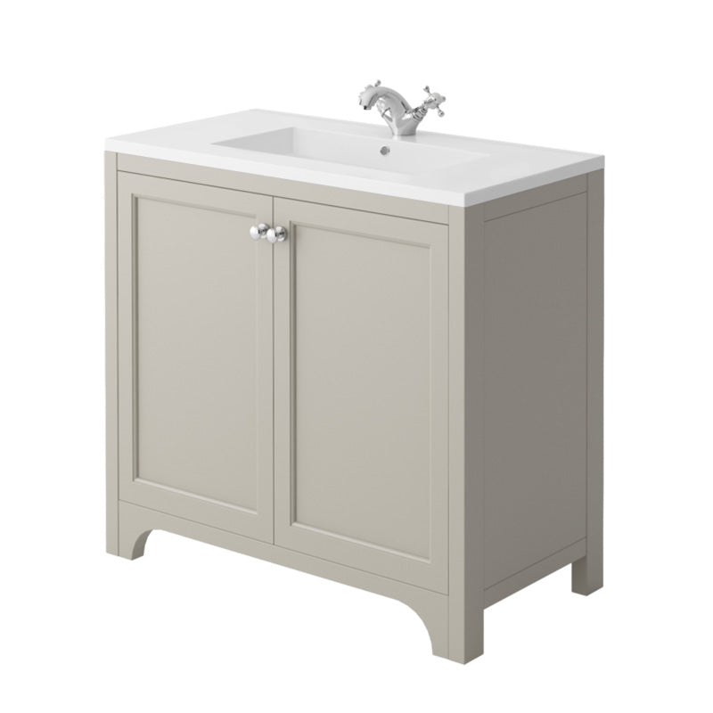 Scudo Harrogate Countertop Stone Resin Basin (2 sizes, White) BASIN ONLY