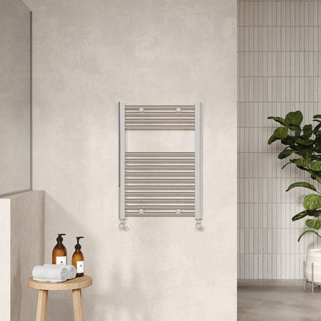 Nuie Straight Ladder Towel Rail (2 sizes, Chrome) - Brand New Bathrooms