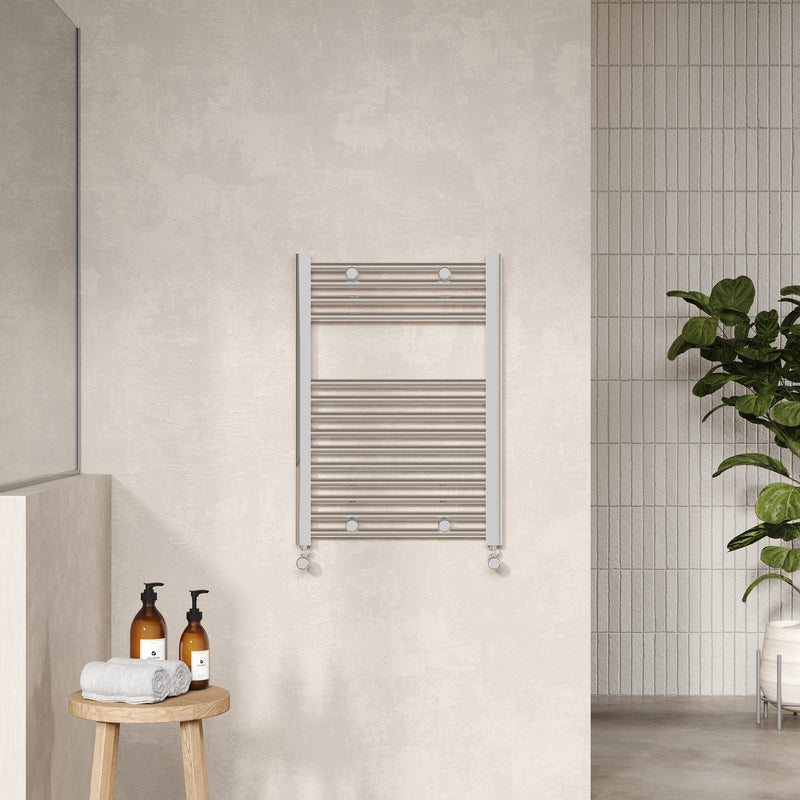 Nuie Straight Ladder Towel Rail (2 sizes, Chrome) - Brand New Bathrooms