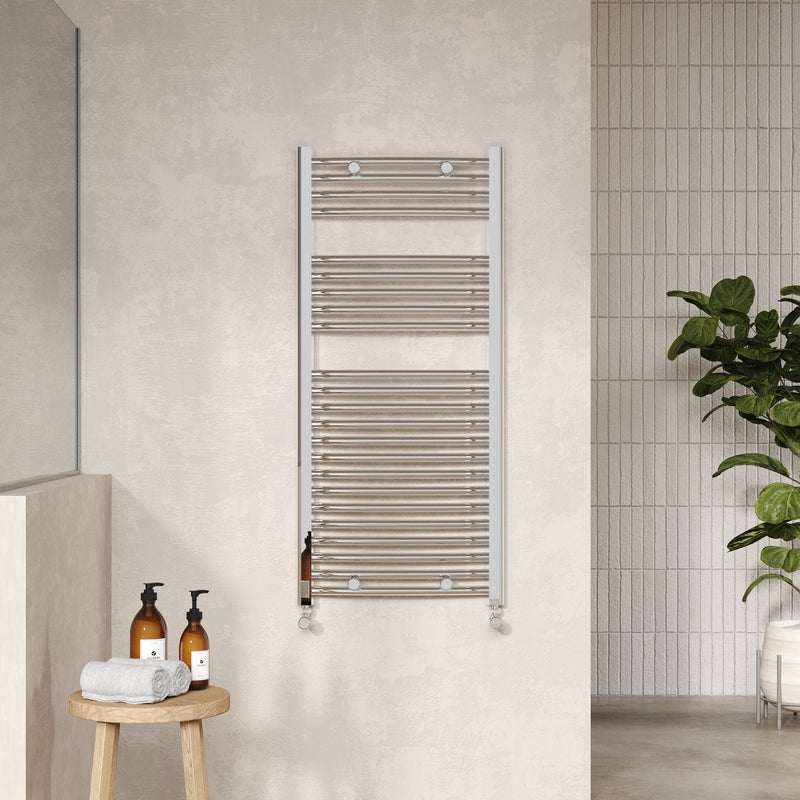 Nuie Curved Ladder Towel Rail (2 sizes, Chrome) - Brand New Bathrooms