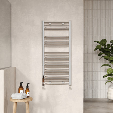 Nuie Curved Ladder Towel Rail (2 sizes, Chrome) - Brand New Bathrooms
