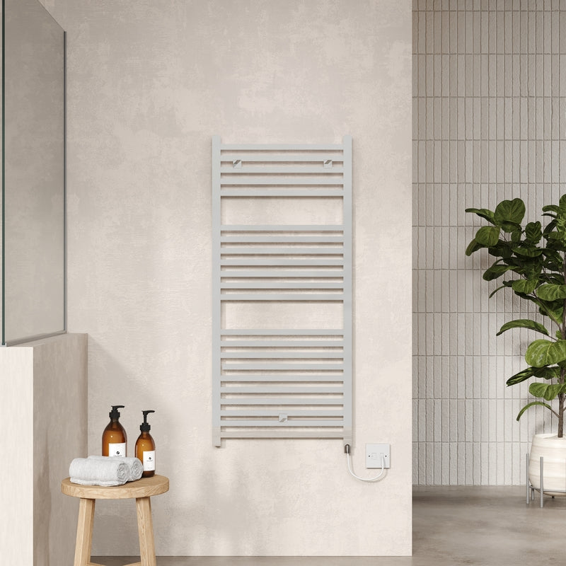 Nuie Square Electric Towel Radiator (2 sizes, 2 colours) - Brand New Bathrooms