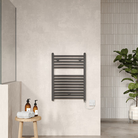 Nuie Square Electric Towel Radiator (2 sizes, 2 colours) - Brand New Bathrooms