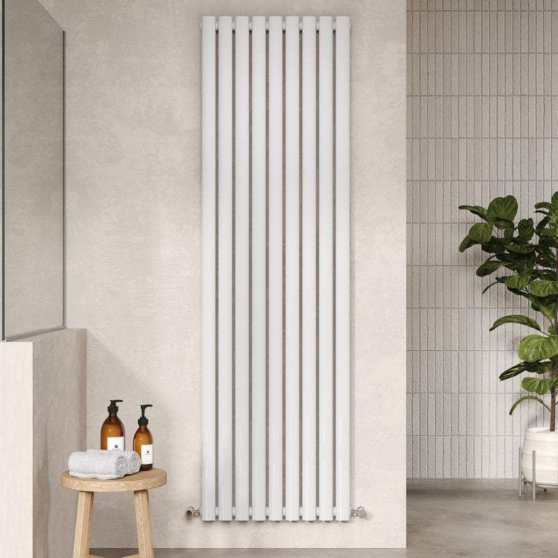 Nuie Revive Vertical Double Panel Radiator (1 size, Gloss White) - Brand New Bathrooms
