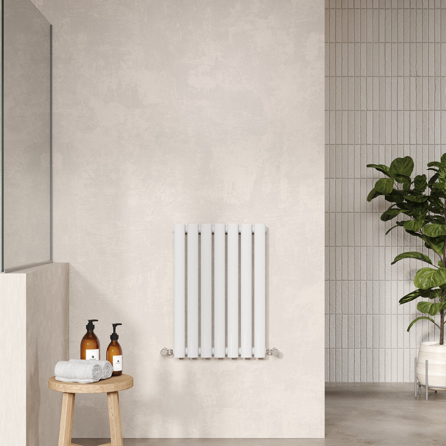 Nuie Revive Horizontal Single or Double Panel Radiator (2 types, 1 size, Gloss White) - Brand New Bathrooms