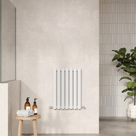 Nuie Revive Horizontal Single or Double Panel Radiator (2 types, 1 size, Gloss White) - Brand New Bathrooms