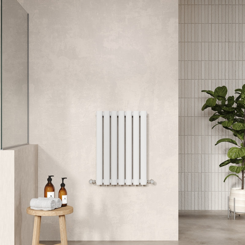Nuie Revive Horizontal Single or Double Panel Radiator (2 types, 1 size, Gloss White) - Brand New Bathrooms