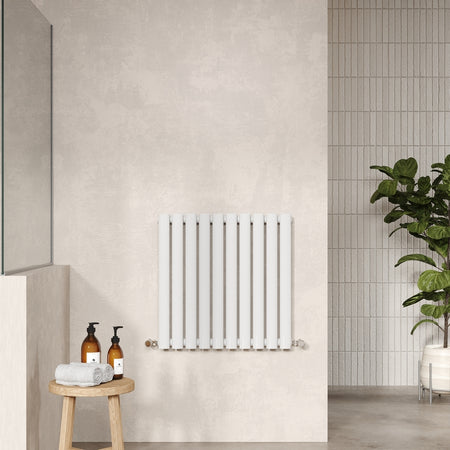 Nuie Revive Horizontal Single or Double Panel Radiator (2 types, 1 size, Gloss White) - Brand New Bathrooms