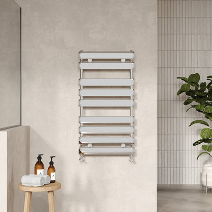 Nuie Piazza Heated Towel Rail (2 sizes, Chrome) - Brand New Bathrooms