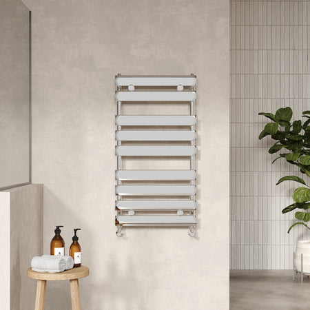Nuie Piazza Heated Towel Rail (2 sizes, Chrome) - Brand New Bathrooms
