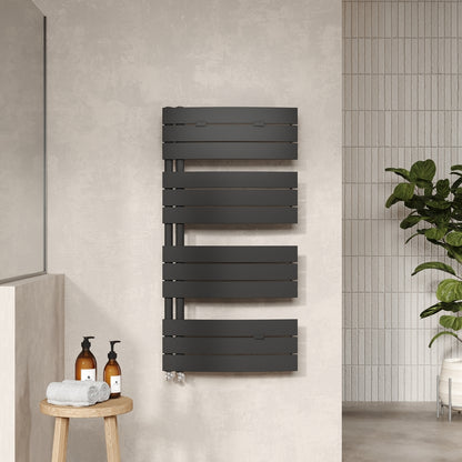 Nuie Elgin Heated Towel Rail (1 size, Anthracite) - Brand New Bathrooms